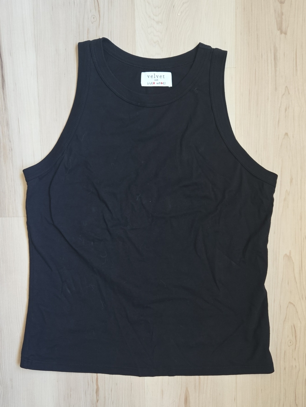 Velvet With Cleo Wade Tank Top, Black, Size XL